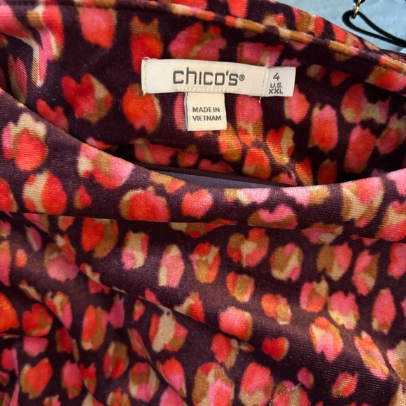 Chico's Multicolor Abstract Print Top - Picture 3 of 3